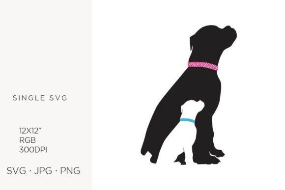 Cute Dog Family Clipart for Creative Projects