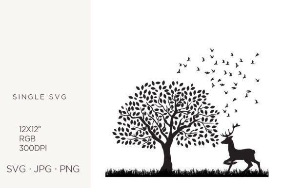 Dear with Big Tree: A Versatile Vector Asset for Modern Design Workflows