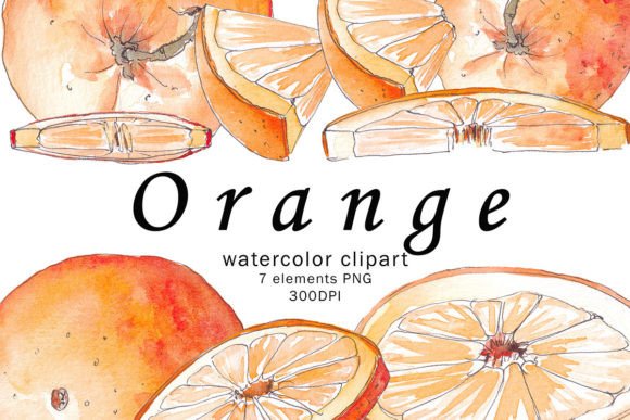 Evaluating Orange Watercolor Clipart for Professional Design Workflows