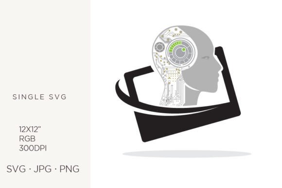 Evaluating the Smart Phone Screen and Robotic Head Vector Asset for Modern Design Workflows