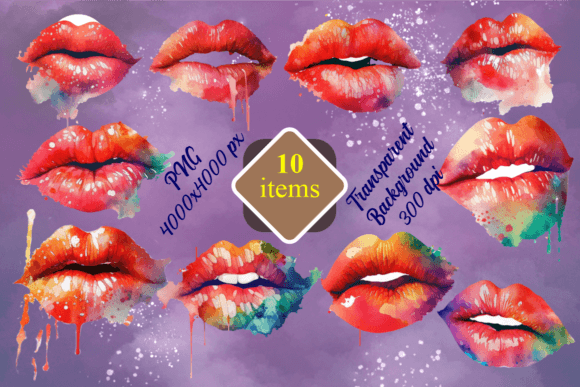 Paint Dripping Beautiful Lips Watercolor: Elevating Your Creative Projects with Artistic Flair