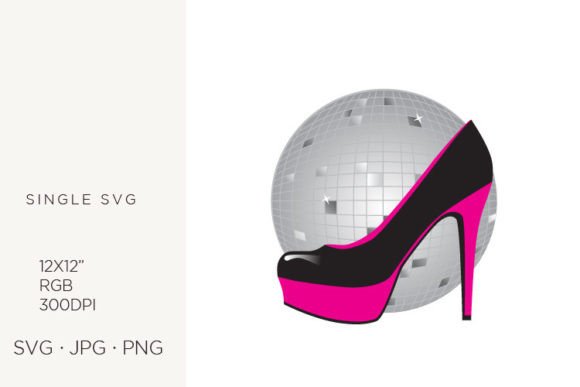 Retro Disco Shoes: Bold Vector Art for Creative Projects