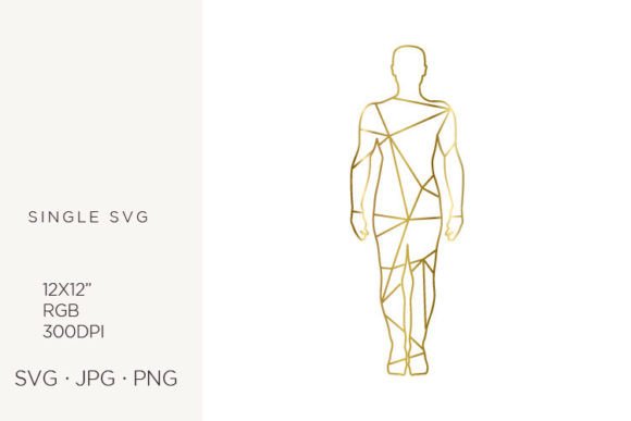 Unlocking Creative Potential: A Guide to Golden Lines Inside Human Body Vector Clipart