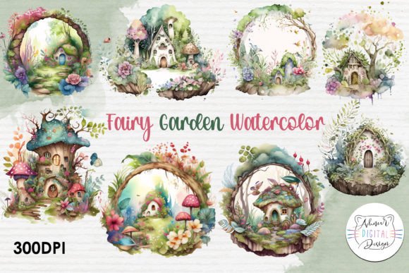 Unlocking Creativity: A Guide to Using Fairy Garden Watercolor Clipart in Modern Design Projects
